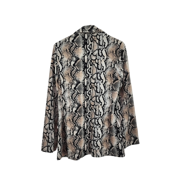 Joseph Ribkoff Women's Snakeskin Peak Lapel Blazer - 6 - Picture 6 of 8